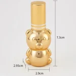 Botella-de-Perfume-de-vidrio-port-til-espray-de-muestra-dispensador-vac-o-de-viaje-atomizador.jpg_ (2) Perfumero Oso 8ml Tapa Metálica Plata