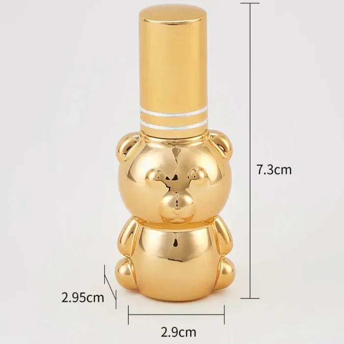 Botella-de-Perfume-de-vidrio-port-til-espray-de-muestra-dispensador-vac-o-de-viaje-atomizador.jpg_ (2) Perfumero Oso 8ml Tapa Metálica Plata