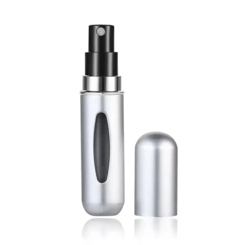 a523e94a-2e54-45e1-8c33-6c604f38b0a0 Perfumero 5ml Autorecargable Plata Mate