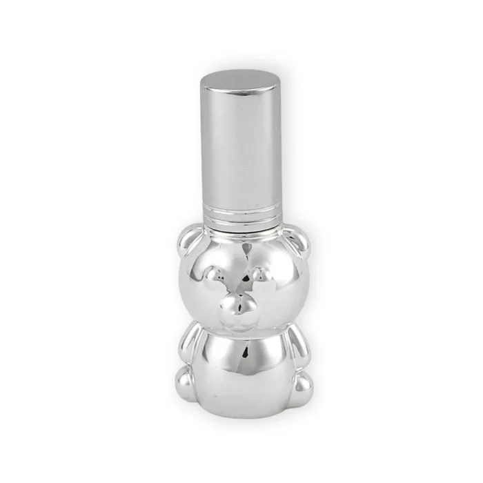 Perfumero Oso 8ml Tapa Metálica Plata