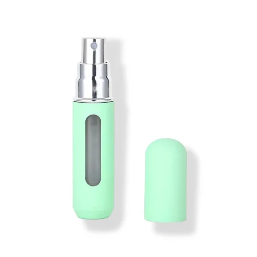 99064e7b-1b66-4d24-8e06-d855905cca30 Perfumero 5ml Autorecargable Verde Pastel Mate