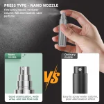 Botella-atomizadora-de-Perfume-mejorada-contenedor-de-l-quido-de-cosm-ticos-port-til-recargable-Mini.jpg_ (4) Perfumero 5ml Autorecargable De Seguridad Blanco De Cuero Tipo Cruzado