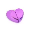 Botella De Cristal 30ml Corazón Violeta