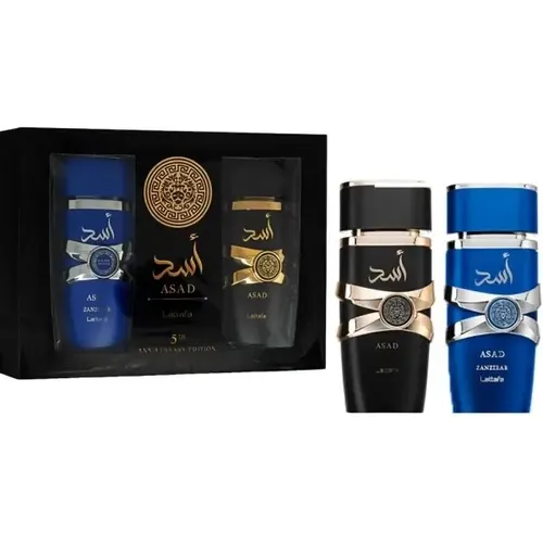 D_Q_NP_939914-MLA82579449104_032025-O Lattafa Set Asad & Asad Zanzibar 100ml c/u