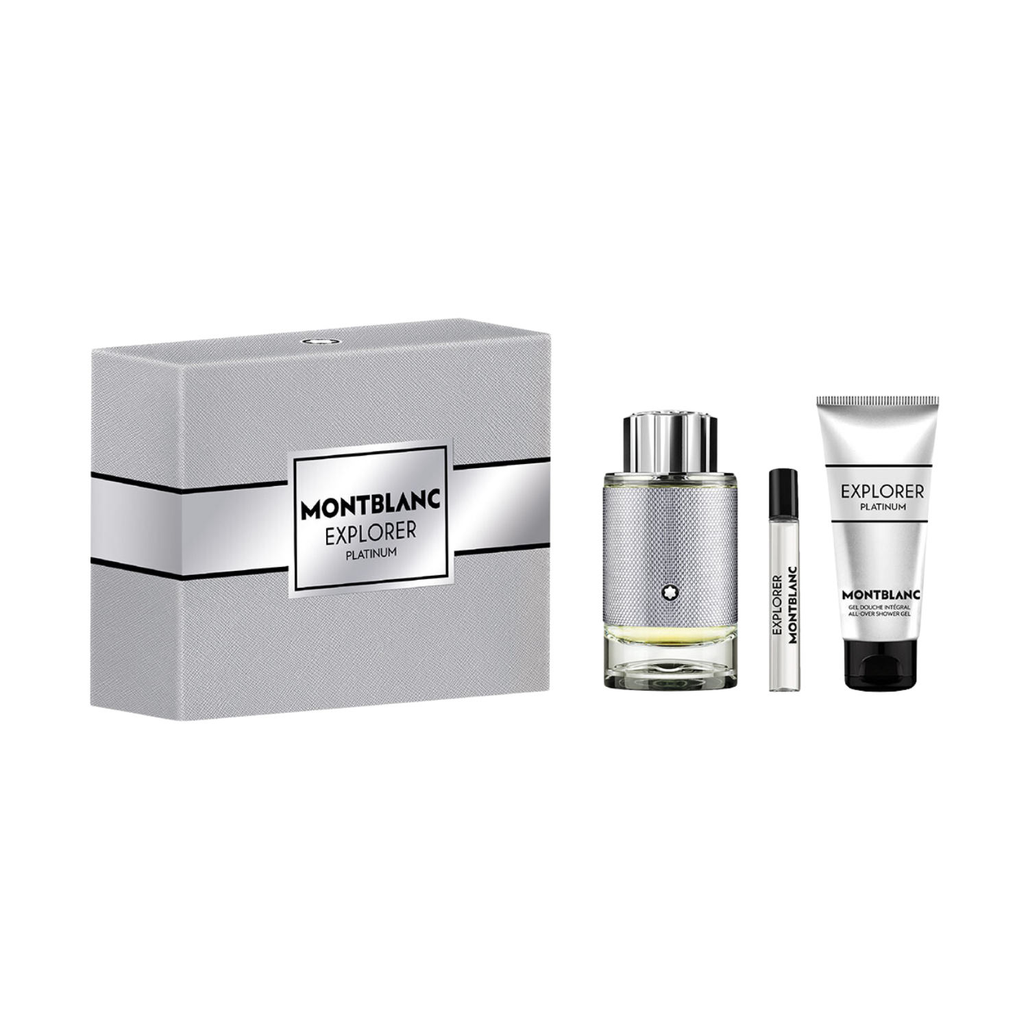 209 Montblanc Set Explorer Platinum 100ml + 7.5ml + Gel de Ducha