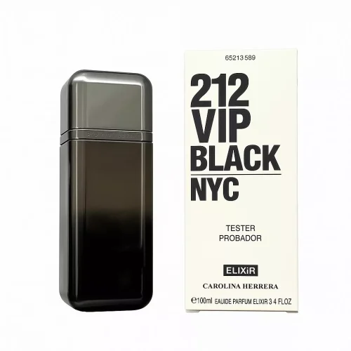 3509 Tester Carolina Herrera 212 Vip Black Elixir 100ml