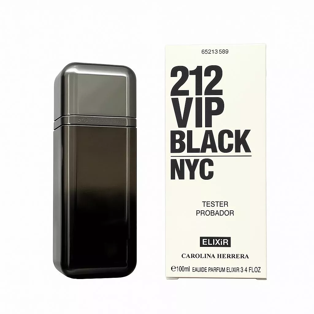 3509 Tester Carolina Herrera 212 Vip Black Elixir 100ml