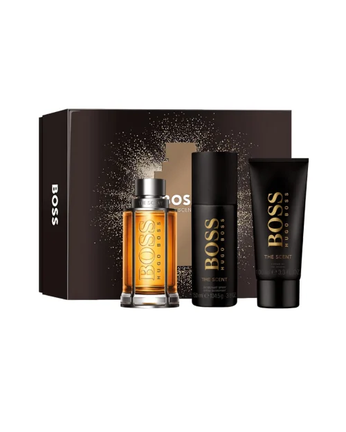 SetHugoBossTheScent_EDT100ml_Geldebano100ml_Desodorante150ml Hugo Boss Set The Scent 100ml + Desodorante + Gel Ducha