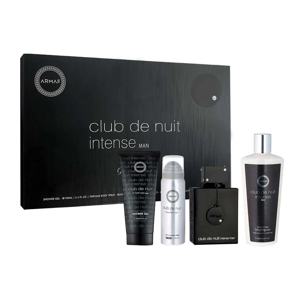HARMISET4 Armaf Set Club De Nuit Intense 105ml + Gel de Ducha + Desodorante + Shampoo
