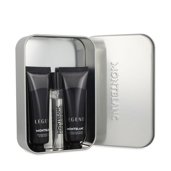 mb008g29_1 Montblanc Set Lata Perfume Eau de Tocador 7.5ml + Gel de Ducha 30ml + Crema para Despues de Afeitar 30ml