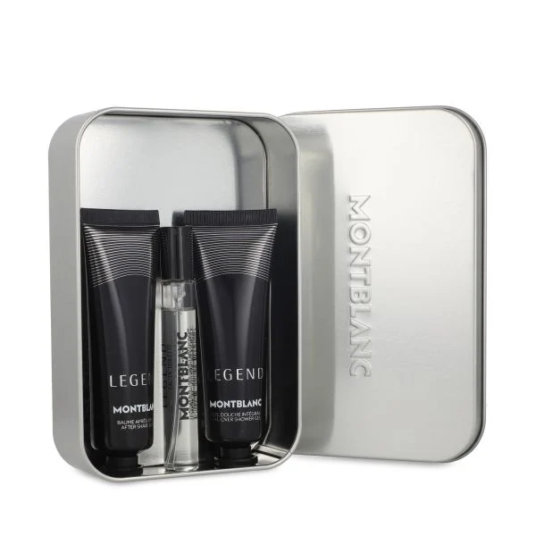mb008g29_1 Montblanc Set Lata Perfume Eau de Tocador 7.5ml + Gel de Ducha 30ml + Crema para Despues de Afeitar 30ml