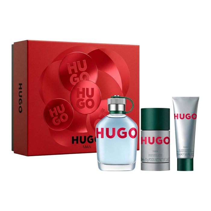 c1a86867-2192-4b81-802b-611c04aeb97e Hugo Boss Set Hugo 3 EDT 125ml + Desodorante 75ml + Gel de Ducha 50ml
